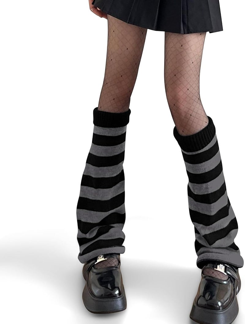 HEMOUR Leg Warmers for Women, Y2K Legwarmers Girls, Fall Winter Halloween Gifts, Harajuku Cutecore Gothic Fashion Accessories - Image 3